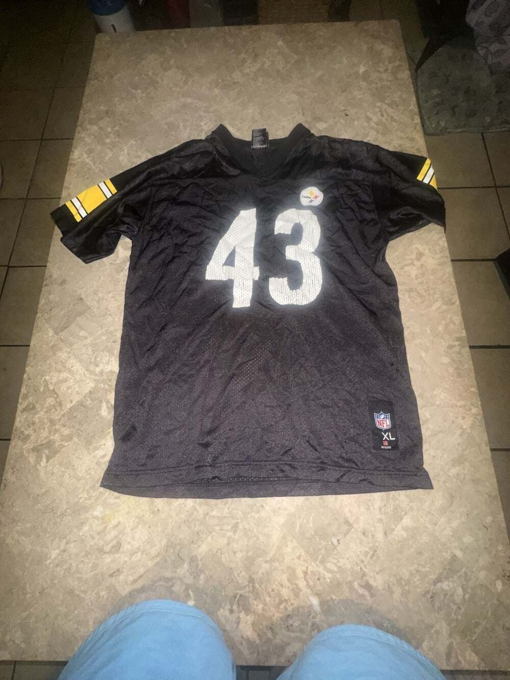 Pittsburgh Steelers Troy Polamalu #43 Youth Football Jersey XL (18-20) Adult L